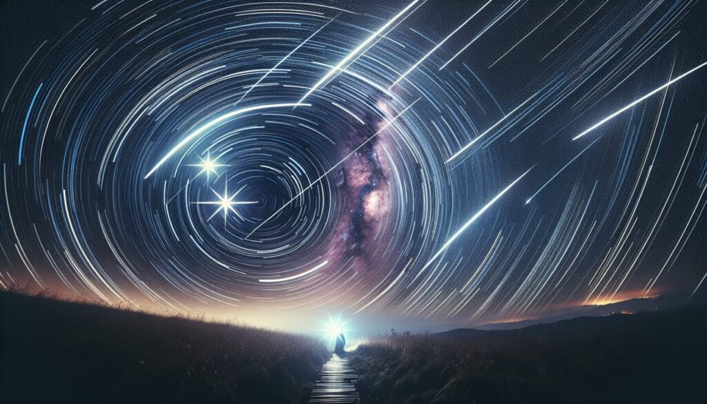 Stunning star trails illuminate the clear Pakistani night sky in 2025, subtly showcasing common photography mistakes like blurred trails and light pollution.