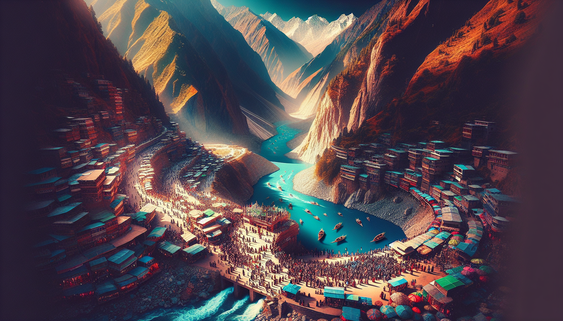Capture the cultural richness, stunning landscapes, and thrilling adventure of travel photography in Pakistan with vibrant markets bustling with diverse people, breathtaking northern mountain views, and exhilarating activities like hiking and river rafting.
