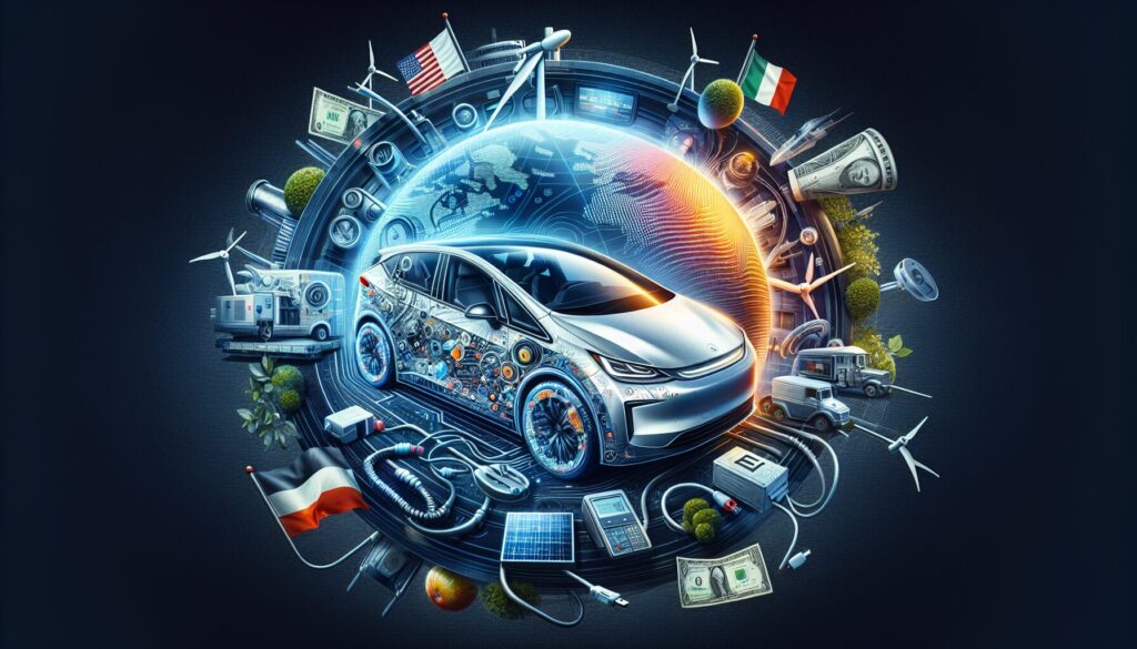 A high-resolution image depicting intricate thermal management systems in electric vehicles with artistic lighting and composition.