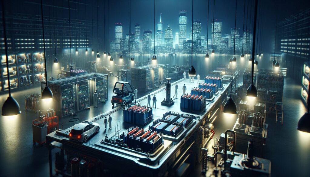 Everything You Need to Know About Second-Life Applications for Electric Vehicle Batteries Used electric car batteries being tested for second-life uses in a well-lit, high-tech facility with intricate equipment.
